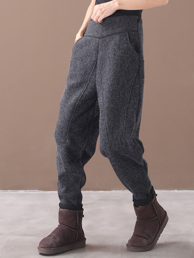 Plus Size - Spring Casual Thickened Thermal Pants