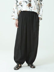 Plus Size Women Spring  Loose Lantern Pants